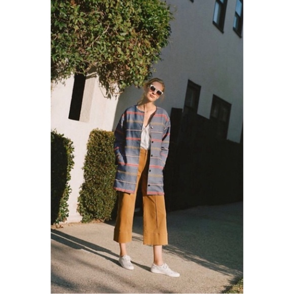 NWT Anthropologie DOLAN Piccadilly Belted Tweed Striped Jacket, size XS - Picture 12 of 12